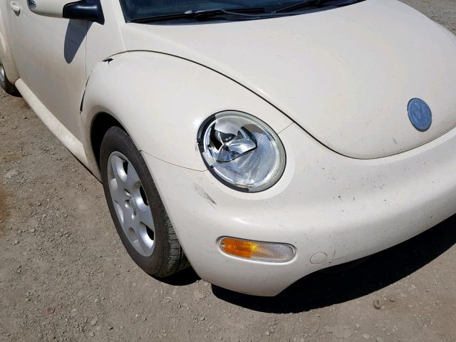 3VWCK21Y03M307951 - 2003 VOLKSWAGEN NEW BEETLE BEIGE photo 9
