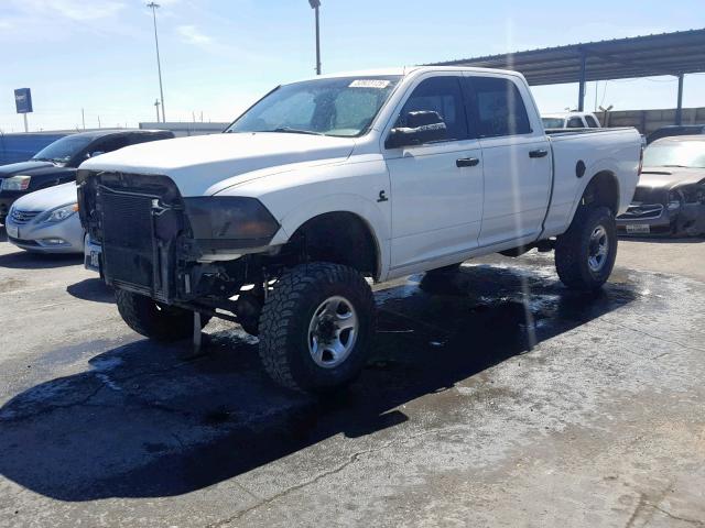 3D7UT2CL2AG179994 - 2010 DODGE RAM 2500 WHITE photo 2