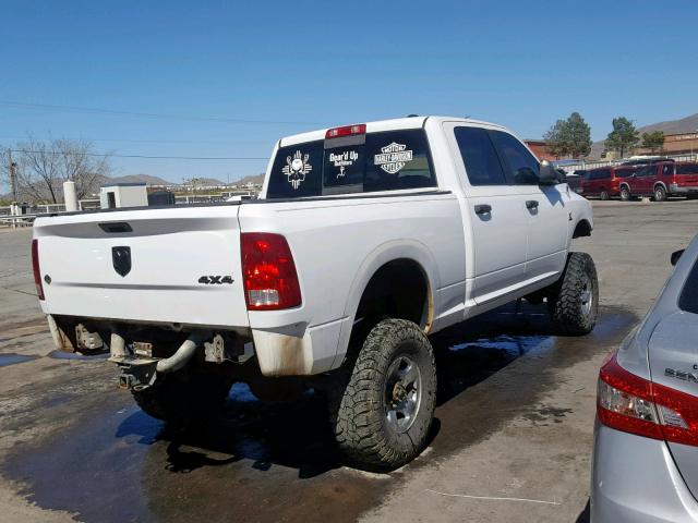 3D7UT2CL2AG179994 - 2010 DODGE RAM 2500 WHITE photo 4