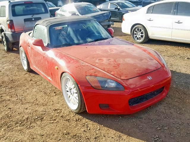 JHMAP11461T000428 - 2001 HONDA S2000 RED photo 1