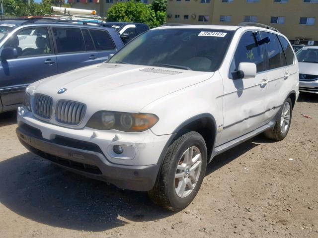 5UXFB53555LV16108 - 2005 BMW X5 4.4I WHITE photo 2