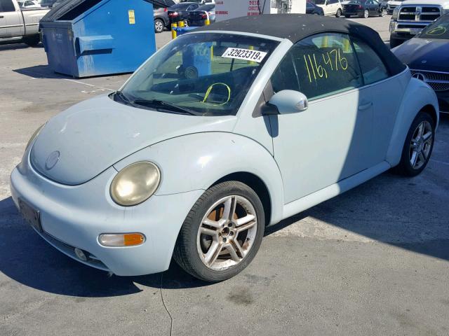 3VWCD31Y25M312071 - 2005 VOLKSWAGEN NEW BEETLE Mavi foto 2