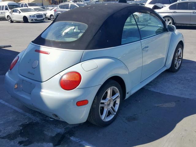 3VWCD31Y25M312071 - 2005 VOLKSWAGEN NEW BEETLE Mavi foto 4