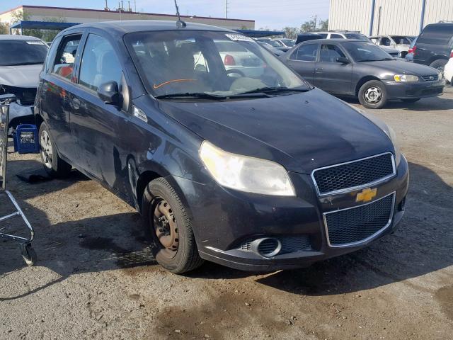 KL1TD66E39B608062 - 2009 CHEVROLET AVEO LS BLACK photo 1