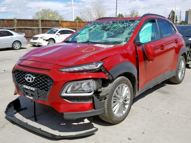 KM8K6CAA6JU103820 - 2018 HYUNDAI KONA SEL RED photo 2