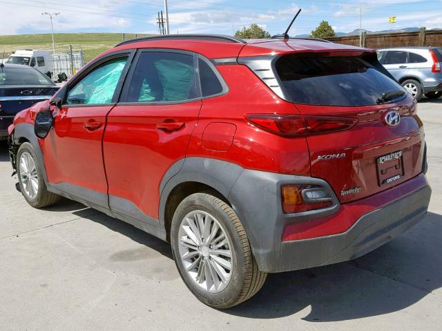 KM8K6CAA6JU103820 - 2018 HYUNDAI KONA SEL RED photo 3