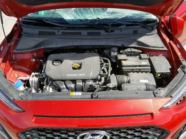 KM8K6CAA6JU103820 - 2018 HYUNDAI KONA SEL RED photo 7