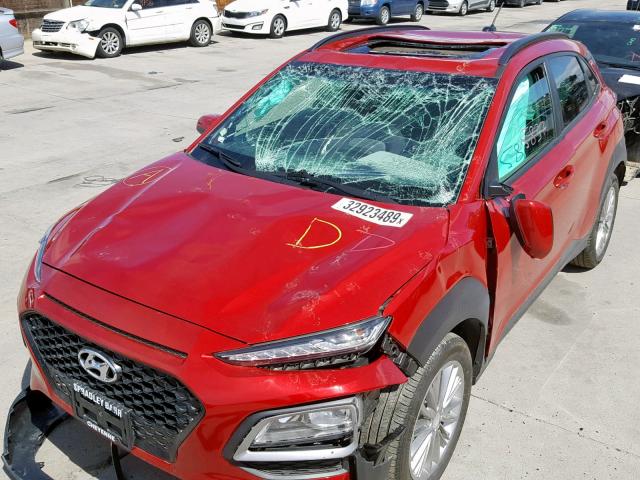 KM8K6CAA6JU103820 - 2018 HYUNDAI KONA SEL RED photo 9