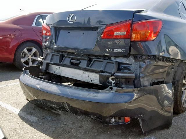 JTHBK262382066144 - 2008 LEXUS IS 250 CHARCOAL photo 9