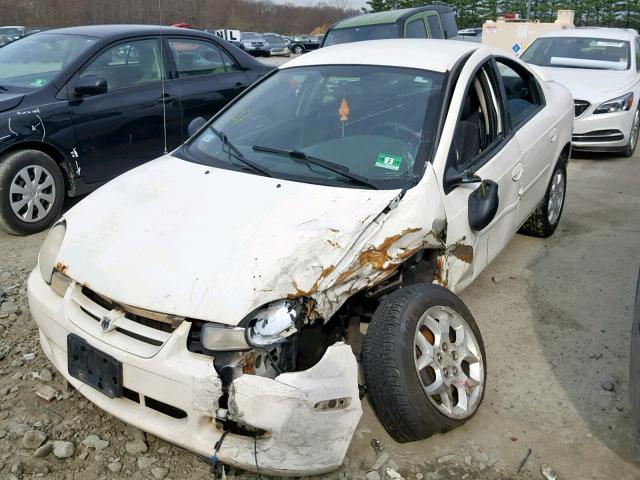 1B3ES56C02D593886 - 2002 DODGE NEON ES WHITE photo 2