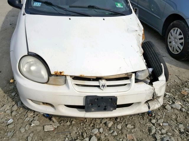 1B3ES56C02D593886 - 2002 DODGE NEON ES WHITE photo 9