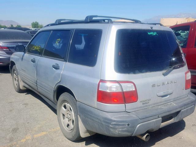 JF1SF63582H706919 - 2002 SUBARU FORESTER L SILVER photo 3