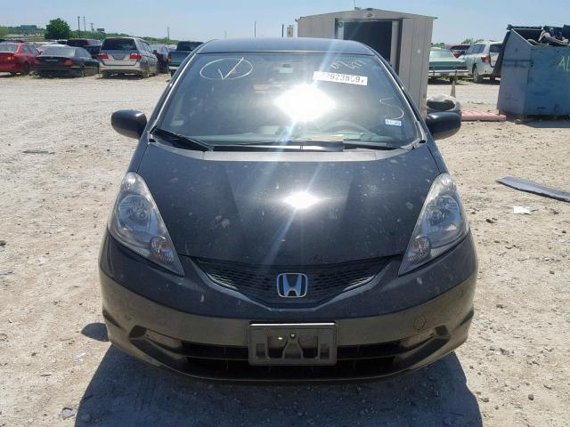 JHMGE8G25AC017977 - 2010 HONDA FIT BLACK photo 9