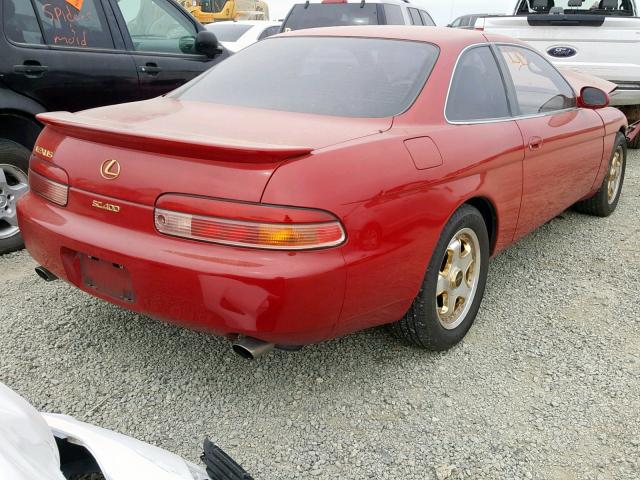 JT8UZ30C3S0043252 - 1995 LEXUS SC 400 RED photo 4