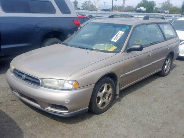 4S3BK4354X7307268 - 1999 SUBARU LEGACY L TAN photo 2