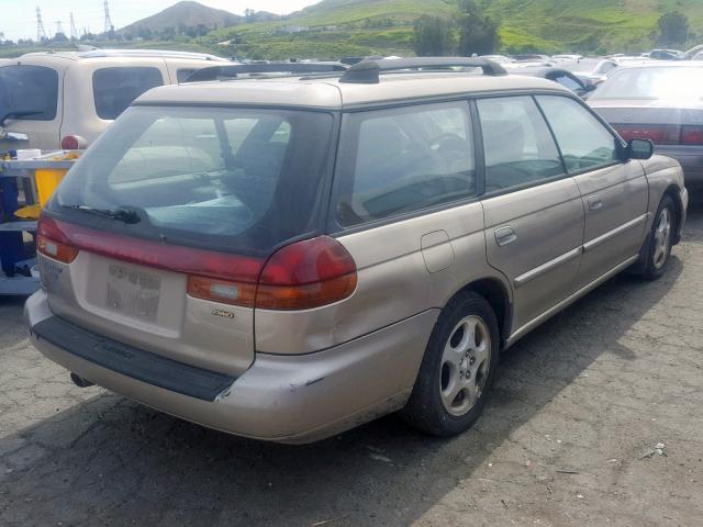 4S3BK4354X7307268 - 1999 SUBARU LEGACY L TAN photo 4