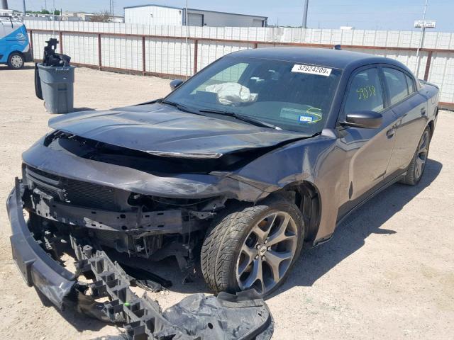 2C3CDXHG9HH518065 - 2017 DODGE CHARGER SX GRAY photo 2