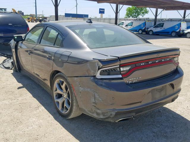 2C3CDXHG9HH518065 - 2017 DODGE CHARGER SX GRAY photo 3