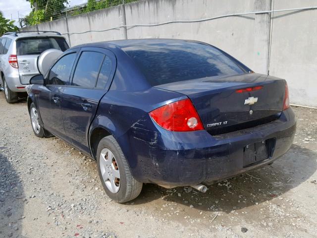 1G1AL58F787236559 - 2008 CHEVROLET COBALT LT BLUE photo 3