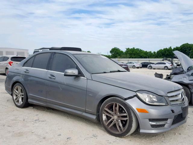 WDDGF4HB0CA660022 - 2012 MERCEDES-BENZ C 250 SILVER photo 1