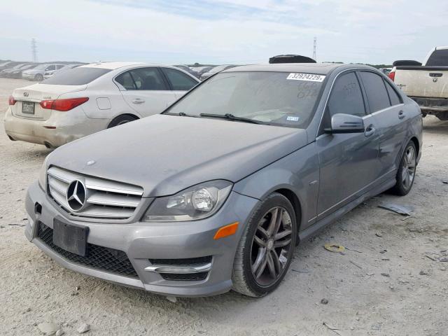 WDDGF4HB0CA660022 - 2012 MERCEDES-BENZ C 250 SILVER photo 2