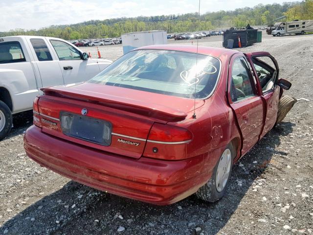 1MEFM6537XK612259 - 1999 MERCURY MYSTIQUE G RED photo 4