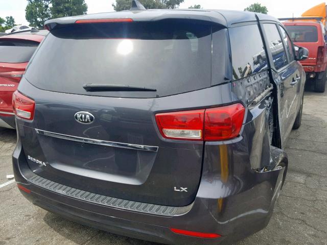 KNDMB5C1XH6233180 - 2017 KIA SEDONA LX BLACK photo 4