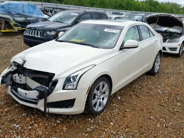 1G6AA5RA6D0139035 - 2013 CADILLAC ATS WHITE photo 2