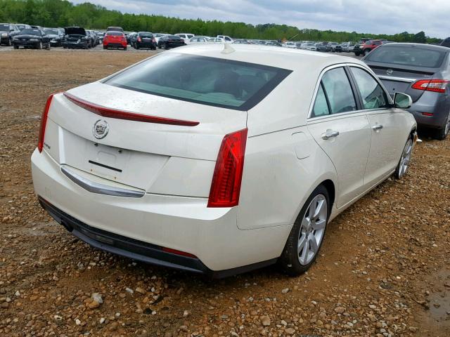 1G6AA5RA6D0139035 - 2013 CADILLAC ATS WHITE photo 4