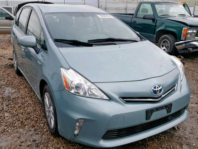 JTDZN3EU4EJ001627 - 2014 TOYOTA PRIUS V TEAL photo 1