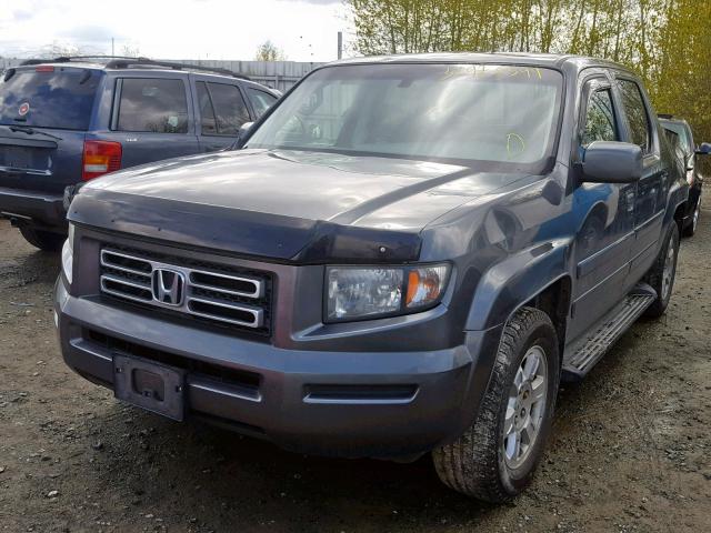 2HJYK16418H529666 - 2008 HONDA RIDGELINE GRAY photo 2