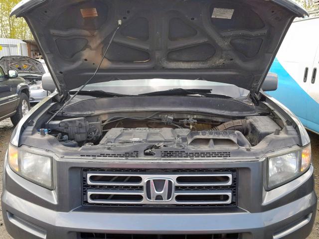 2HJYK16418H529666 - 2008 HONDA RIDGELINE GRAY photo 7