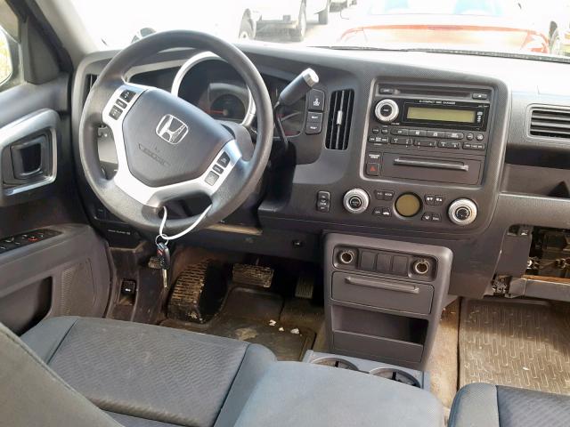 2HJYK16418H529666 - 2008 HONDA RIDGELINE GRAY photo 9