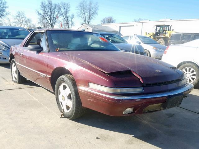 1G4EC13C0LB901009 - 1990 BUICK REATTA BURGUNDY photo 1