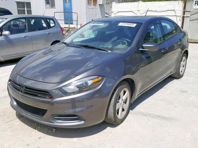 1C3CDFBB8FD236677 - 2015 DODGE DART SXT GRAY photo 2