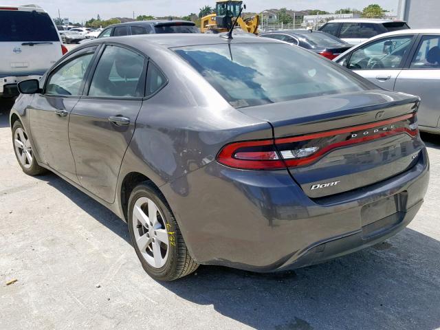 1C3CDFBB8FD236677 - 2015 DODGE DART SXT GRAY photo 3