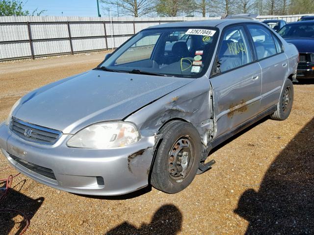 2HGEJ6612YH543395 - 2000 HONDA CIVIC BASE Gümüş foto 2