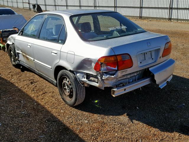 2HGEJ6612YH543395 - 2000 HONDA CIVIC BASE Gümüş foto 3