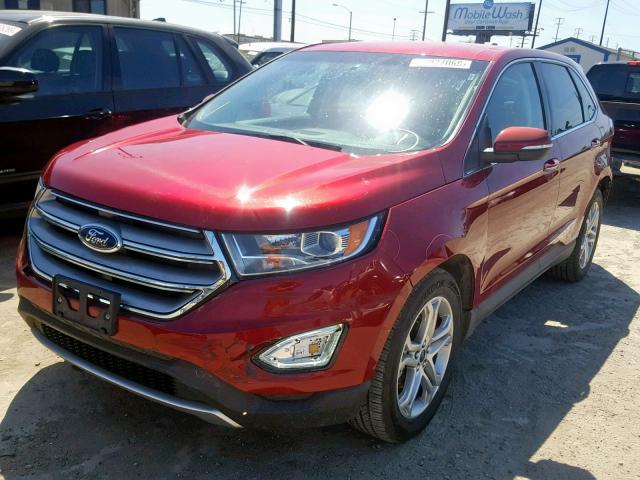 2FMPK3K97JBB68557 - 2018 FORD EDGE TITAN RED photo 2