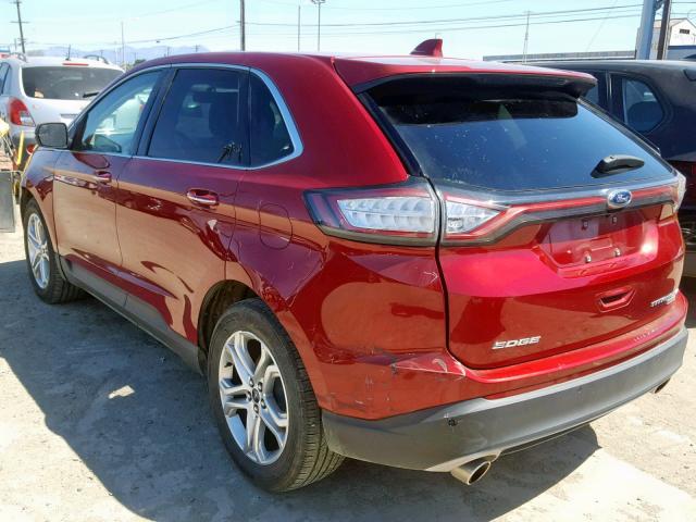 2FMPK3K97JBB68557 - 2018 FORD EDGE TITAN RED photo 3