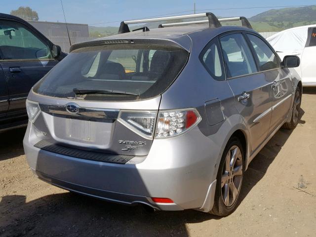 JF1GH636X9H812646 - 2009 SUBARU IMPREZA OU GRAY photo 4