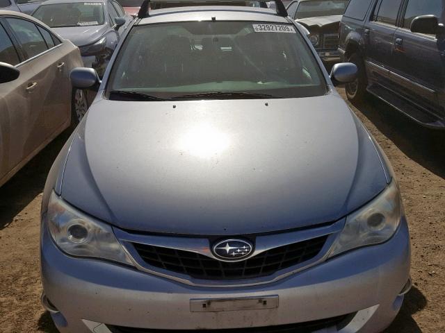 JF1GH636X9H812646 - 2009 SUBARU IMPREZA OU GRAY photo 9