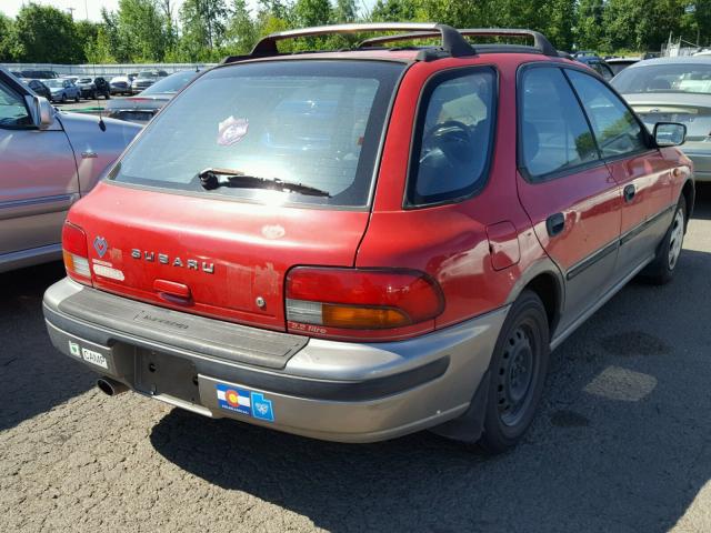 JF1GF4856TH814167 - 1996 SUBARU IMPREZA OU RED photo 4