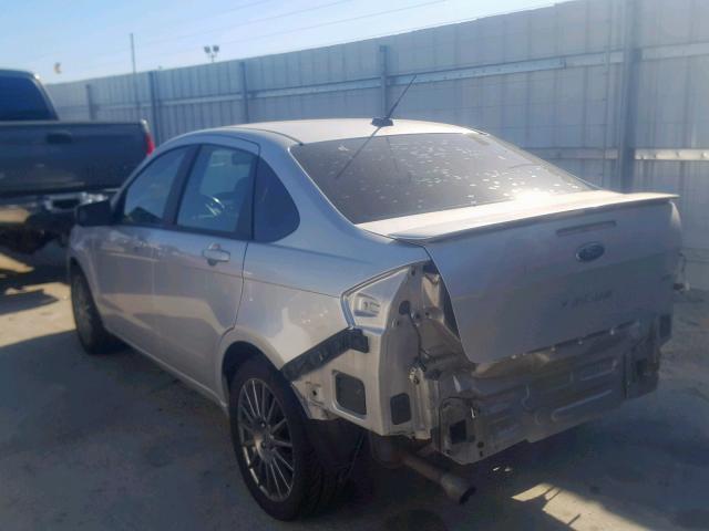 1FAHP3GN4BW180848 - 2011 FORD FOCUS SES SILVER photo 3