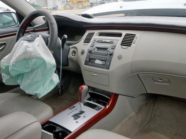 KMHFC46F76A112166 - 2006 HYUNDAI AZERA SE SILVER photo 9