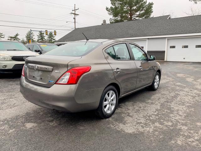 3N1CN7AP0CL812315 - 2012 NISSAN VERSA S BROWN photo 3