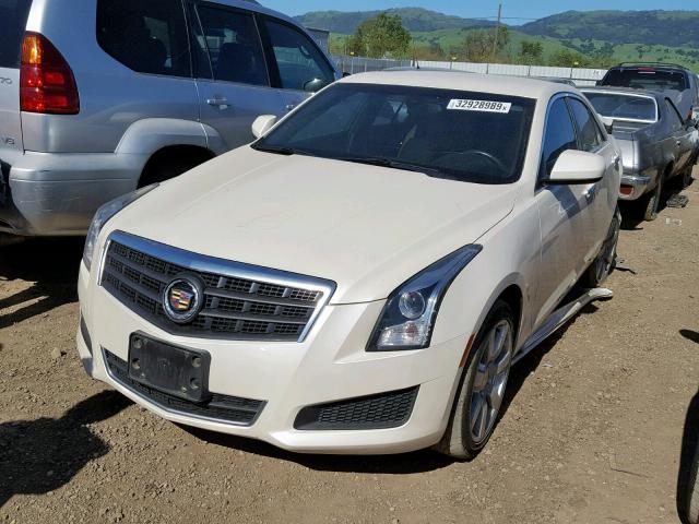 1G6AA5RA2E0115722 - 2014 CADILLAC ATS WHITE photo 2