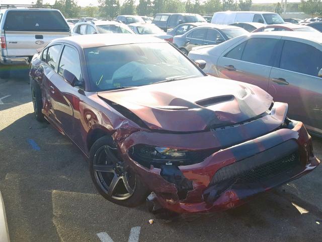 2C3CDXL92JH277111 - 2018 DODGE CHARGER SR MAROON photo 1