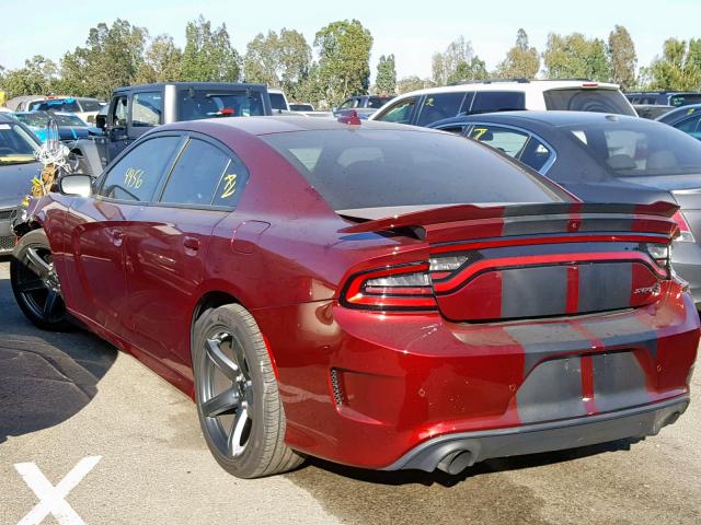2C3CDXL92JH277111 - 2018 DODGE CHARGER SR MAROON photo 3