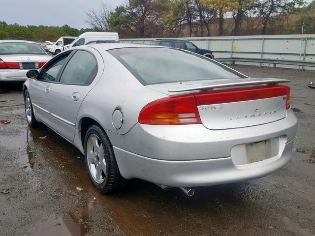 2B3HD56G02H204127 - 2002 DODGE INTREPID E SILVER photo 3